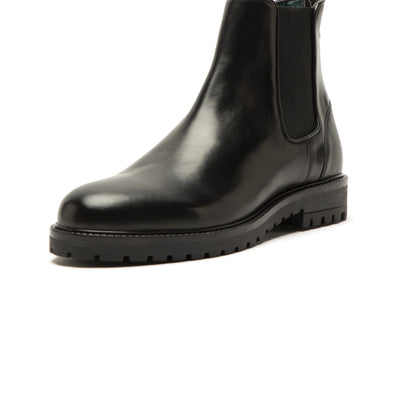 Rare Rabbit Men's Gum Black Classic Chelsea Boot