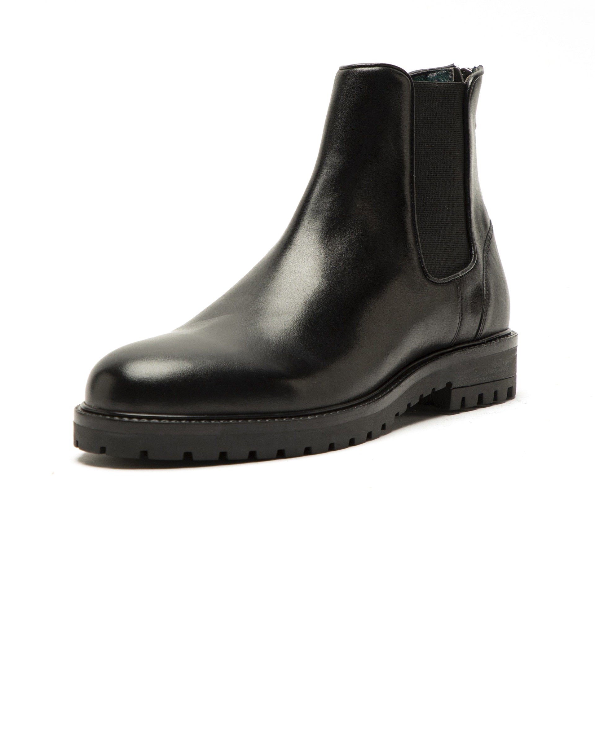 Rare Rabbit Men's Gum Black Classic Chelsea Boot