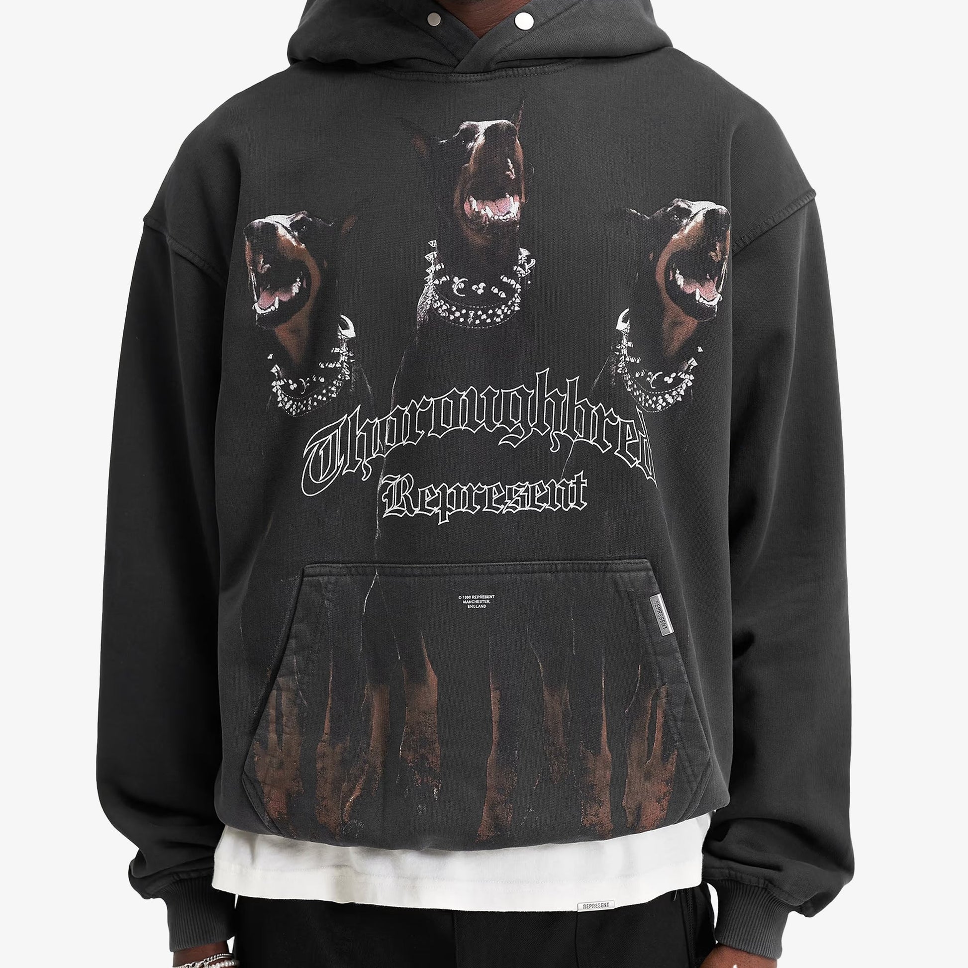 Represent | THOROUGHBRED HOODIE { VINTAGE/BLACK