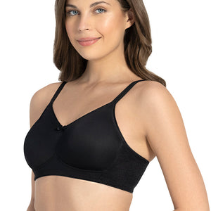 Smooth Minimizer Non-padded & Non-wired Bra - Black