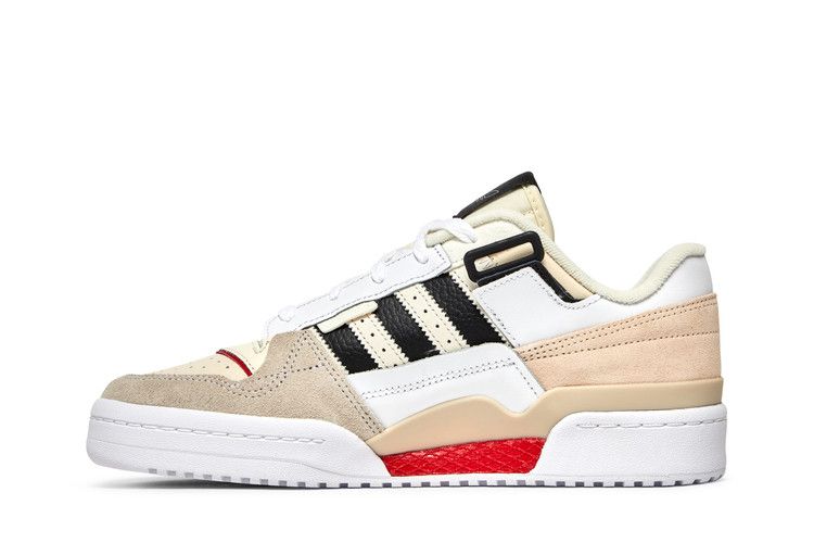 adidas Forum Exhibit Low White Vivid Red