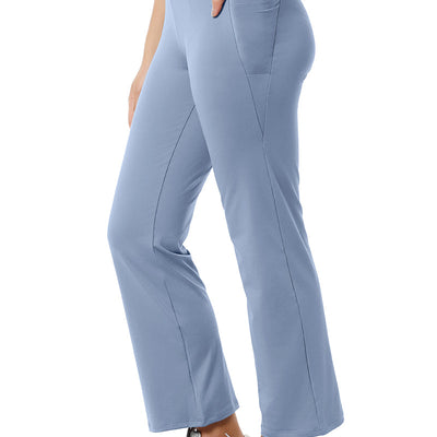 Flaunt Flared High Rise Travel Pants - Tempest