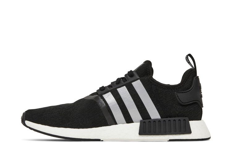 adidas NMD R1 Black Silver Solar Red