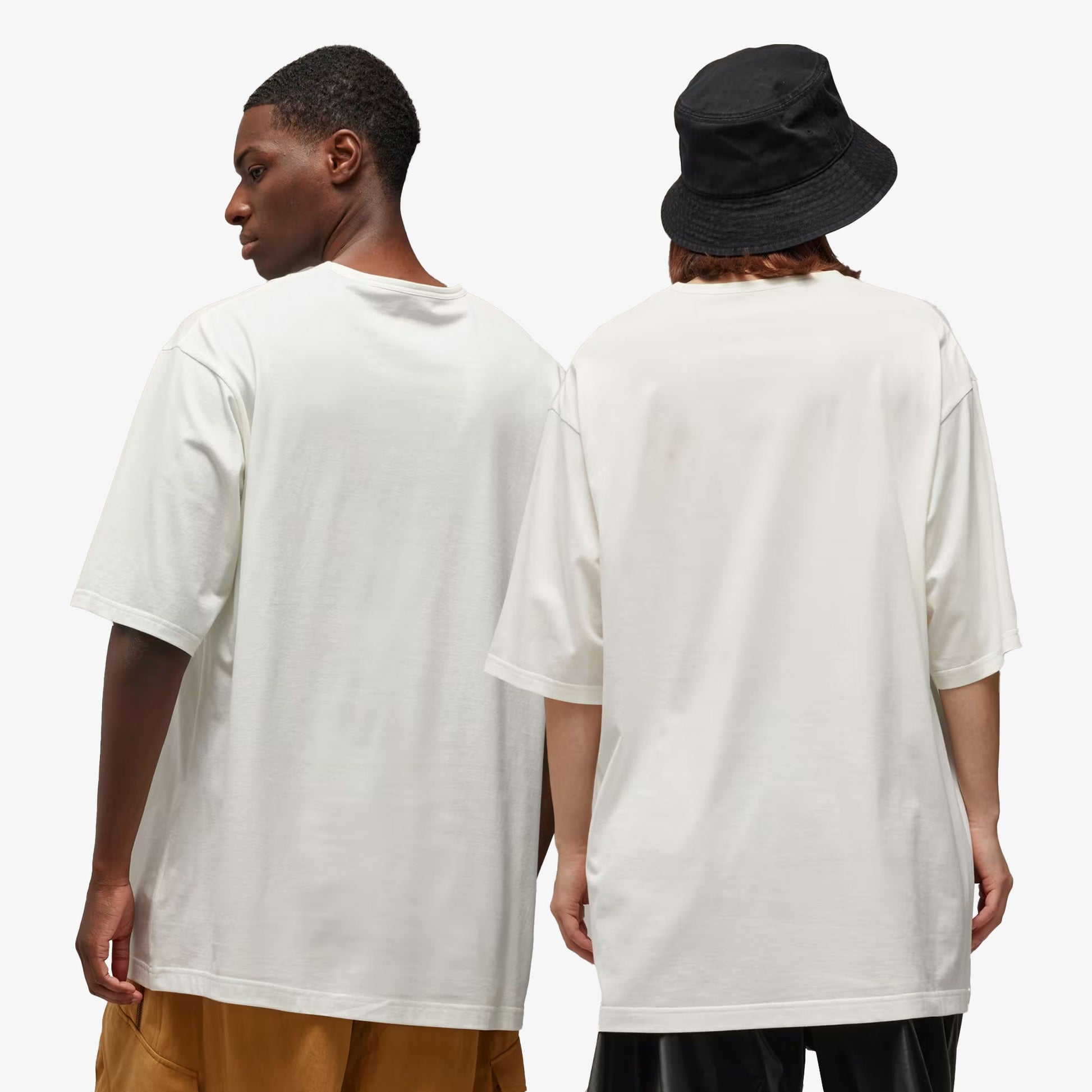 Y-3 | BOXY SHORT SLEEVE TEE { OFF WHITE