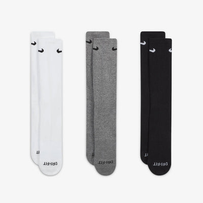 NIKE | EVERYDAY PLUS CUSHIONED TRAINING CREW SOCKS { MULTI-COLOR