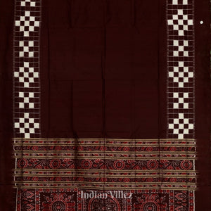 Dark Maroon Pasapali Border Designer Contemporary Silk Saree