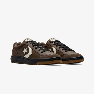 CONVERSE | PRO BLAZE CLASSIC LEATHER & SUEDE { COFFEE