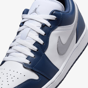 JORDAN | AIR JORDAN 1 LOW { WHITE/WOLF GREY-MIDNIGHT NAVY