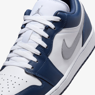 JORDAN | AIR JORDAN 1 LOW { WHITE/WOLF GREY-MIDNIGHT NAVY