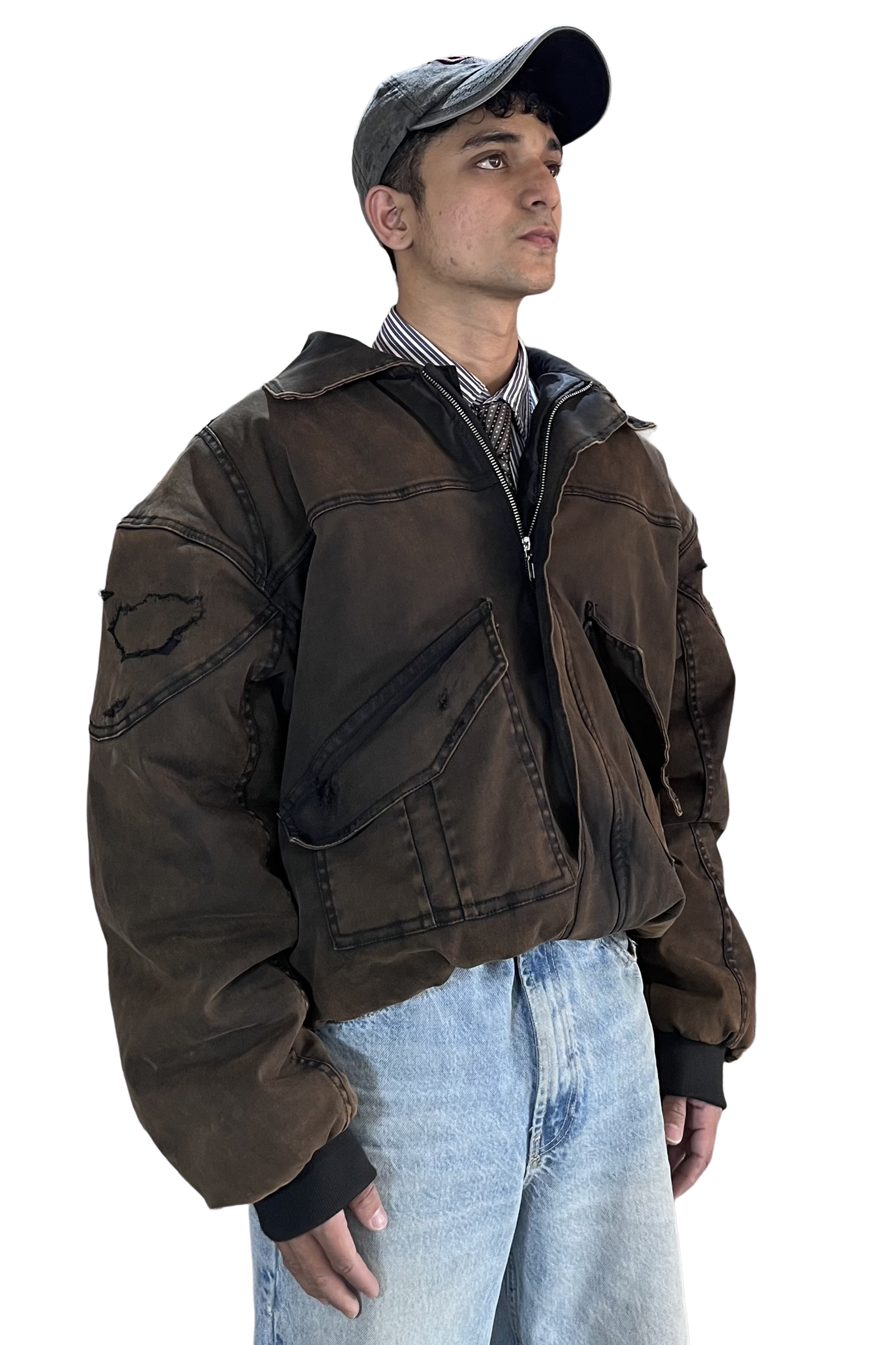 Faded Flight Bomber Jacket