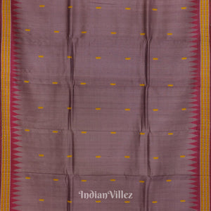 Deep Pastel Red Gopalpur Tussar Silk Saree