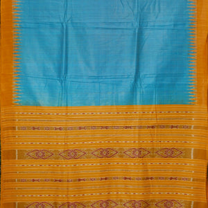 Sky Yellow Gopalpur Tussar Silk Saree