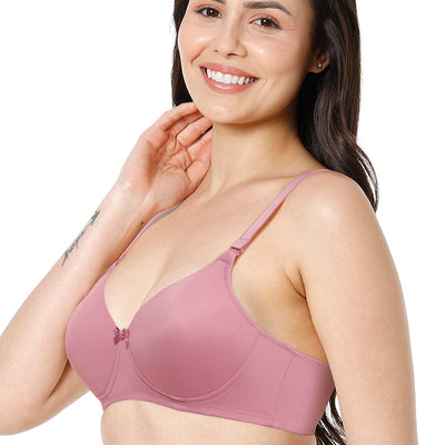 Smooth Charm Padded Non-Wired T-Shirt Bra - Mesa Rose