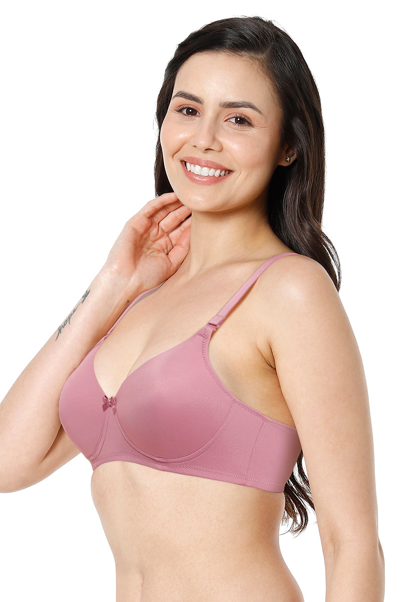 Smooth Charm Padded Non-Wired T-Shirt Bra - Mesa Rose