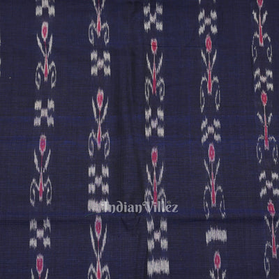 Blue Mayur Chandrika Sambalpuri Ikat Cotton Fabric