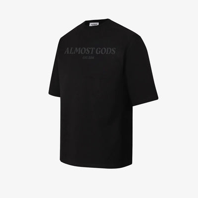 ALMOST GODS | EST. 2018 TEE { BLACK