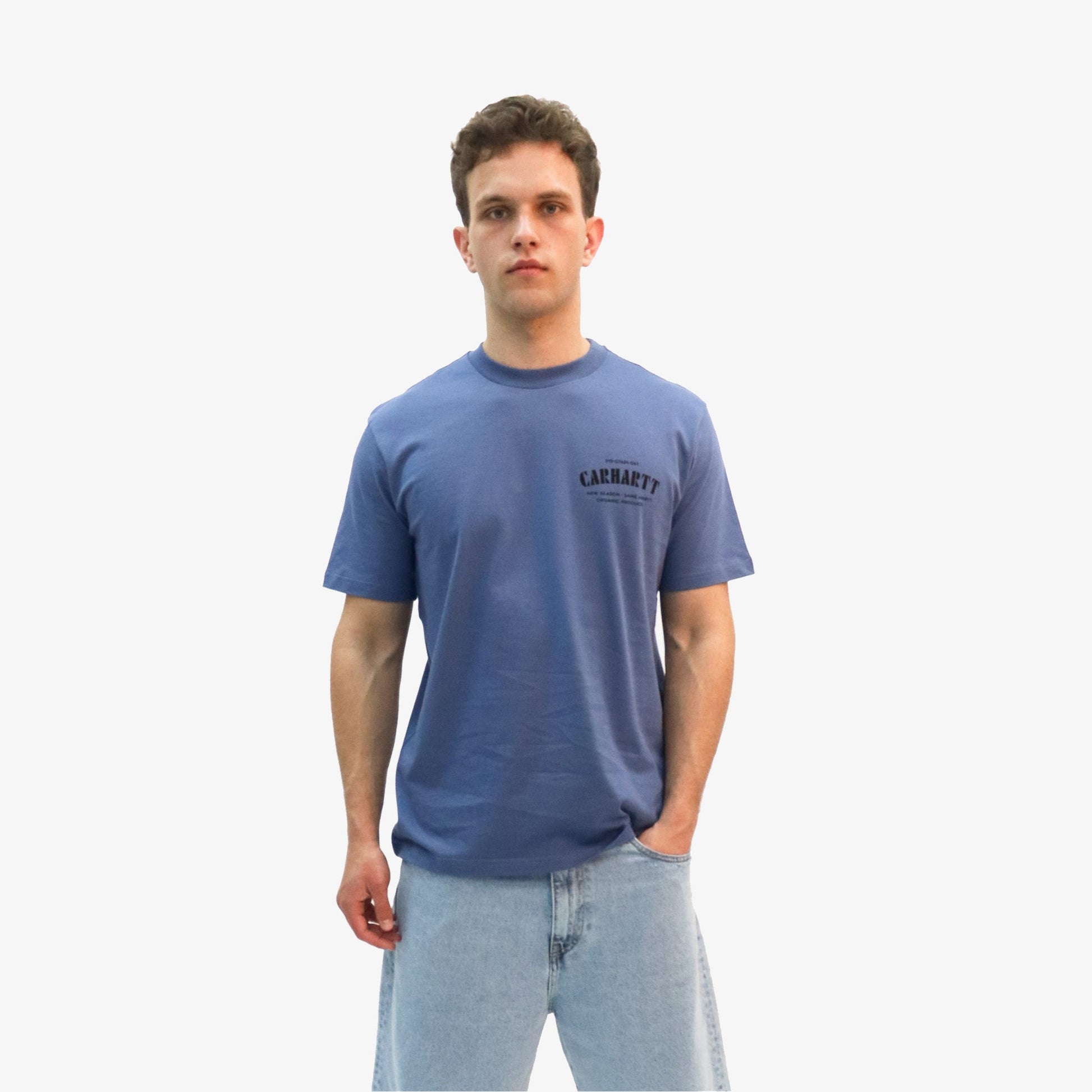 Carhartt | S/S CATALOGUE C LOGO T-SHIRT { BLUE/BLACK