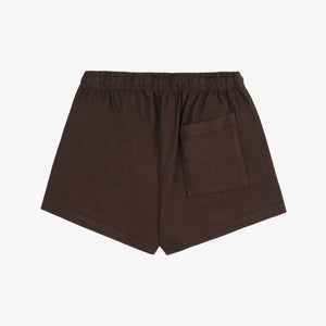 SPORTY & RICH | 1800 HEALTH DISCO SHORT { CHOCOLATE/CREAM