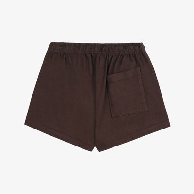 SPORTY & RICH | 1800 HEALTH DISCO SHORT { CHOCOLATE/CREAM