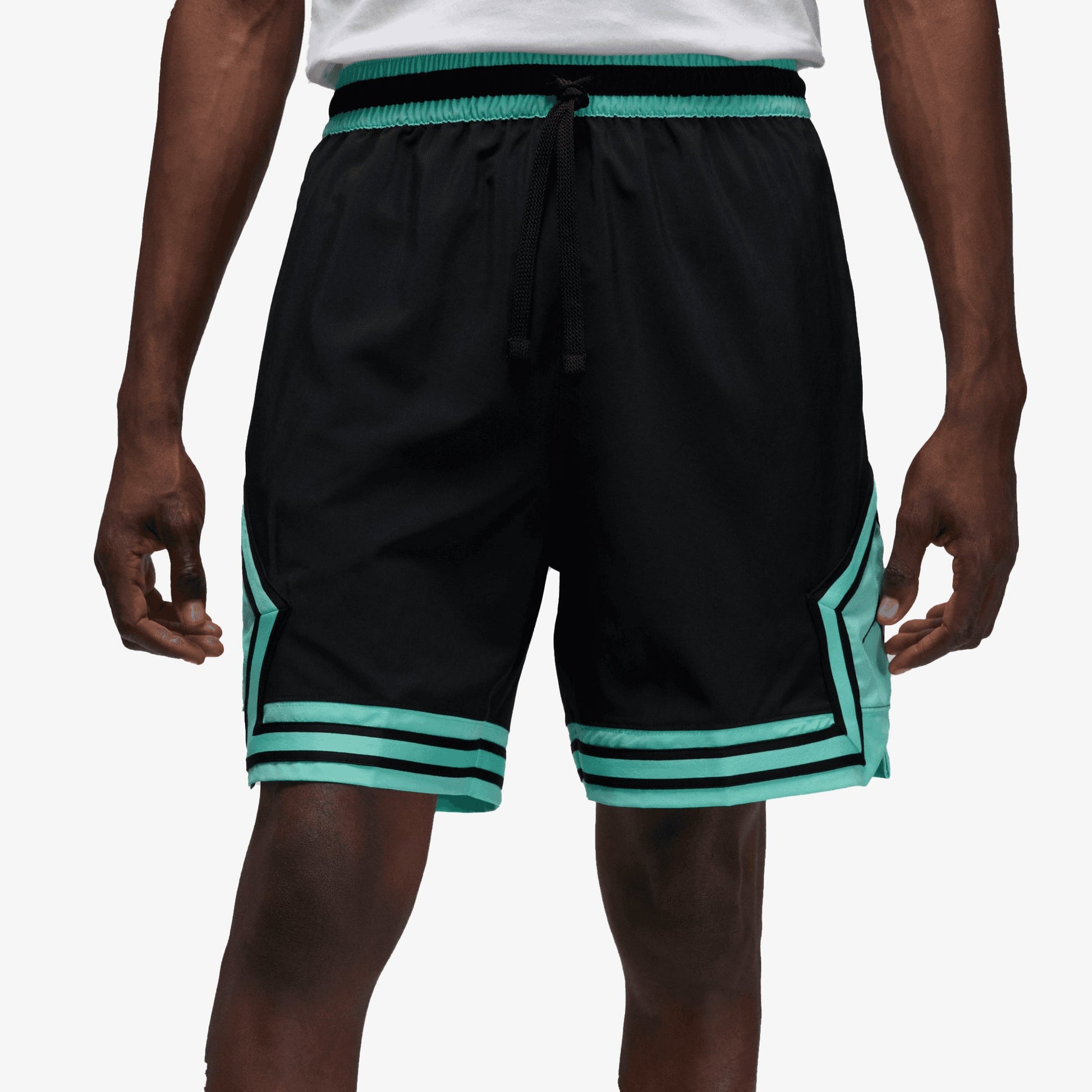 Jordan | WOVEN DIAMOND SHORTS  { BLACK/TROPICAL TWIST/BLACK
