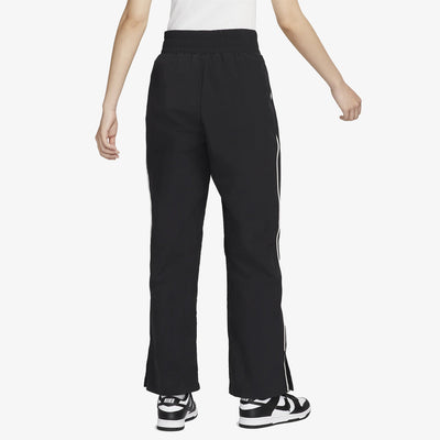 NIKE | MID-RISE REPEL ASYMMETRICAL-WAIST TROUSERS { BLACK/LT IRON ORE/WHITE