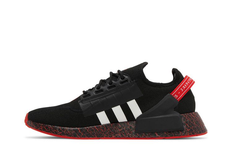 adidas NMD R1 V2 Crackled Black Red