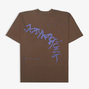 JAYWALKING | FOOT DRAWING T-SHIRT { BROWN