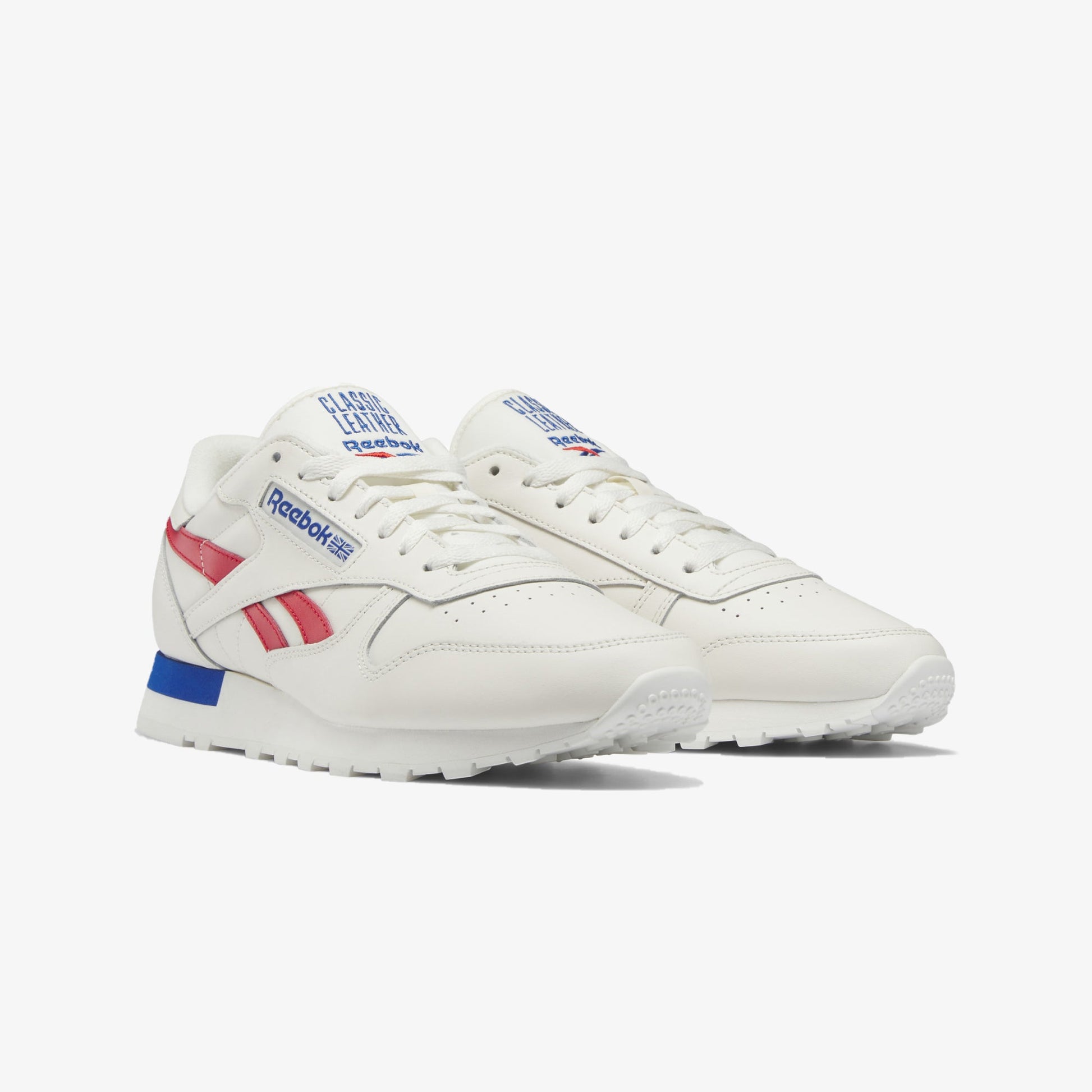 Reebok | CLASSIC LEATHER  { VECTOR RED/VECTOR BLUE/WHITE