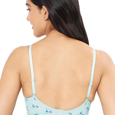 Smooth Elegance Padded Non-wired T-shirt Bra - Hummingbird Print