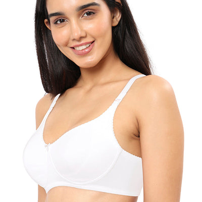 All Day Comfort Non-Padded & Non-Wired Bra - White