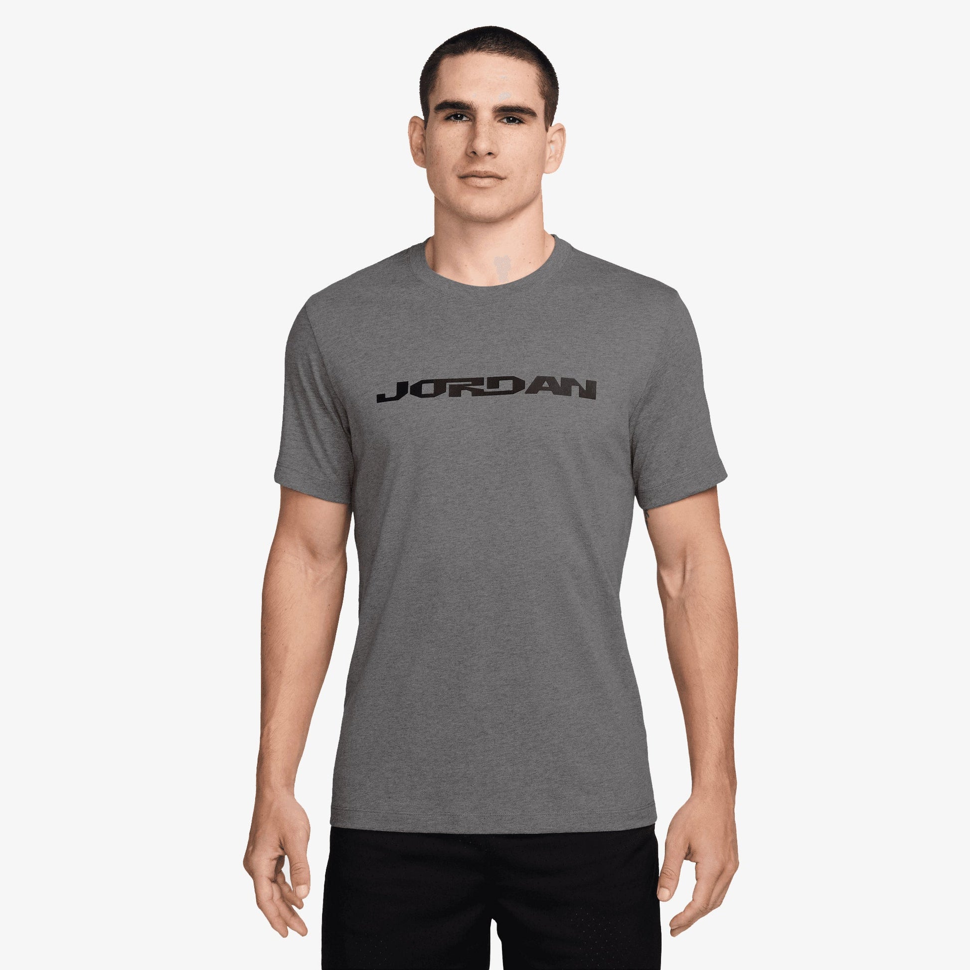 JORDAN | MVP T-SHIRT { CARBON HEATHER/BLACK/BLACK