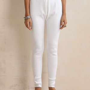 trueBrowns White Woollen Leggings