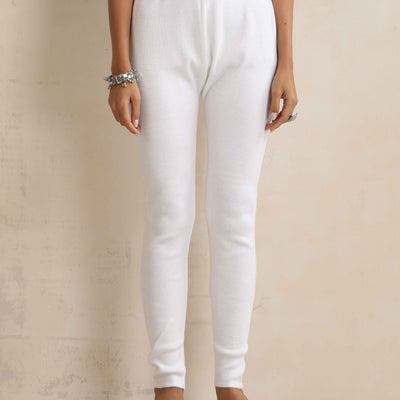 trueBrowns White Woollen Leggings