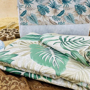 Green Garland Double Bedsheet + 2 Pillow Cover