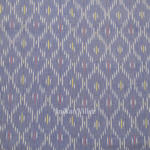 Surf Blue Pochampally Ikat Cotton Fabric