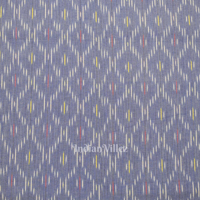 Surf Blue Pochampally Ikat Cotton Fabric