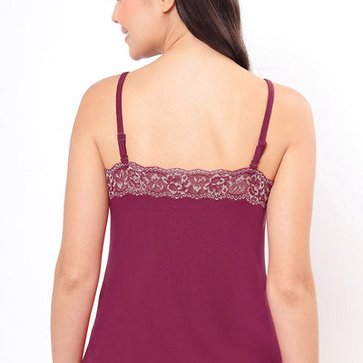 Lace Touch Sleep Camisole - Anemone