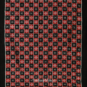 Red Black Pasapali Designer Odisha Ikat Contemporary Silk Saree