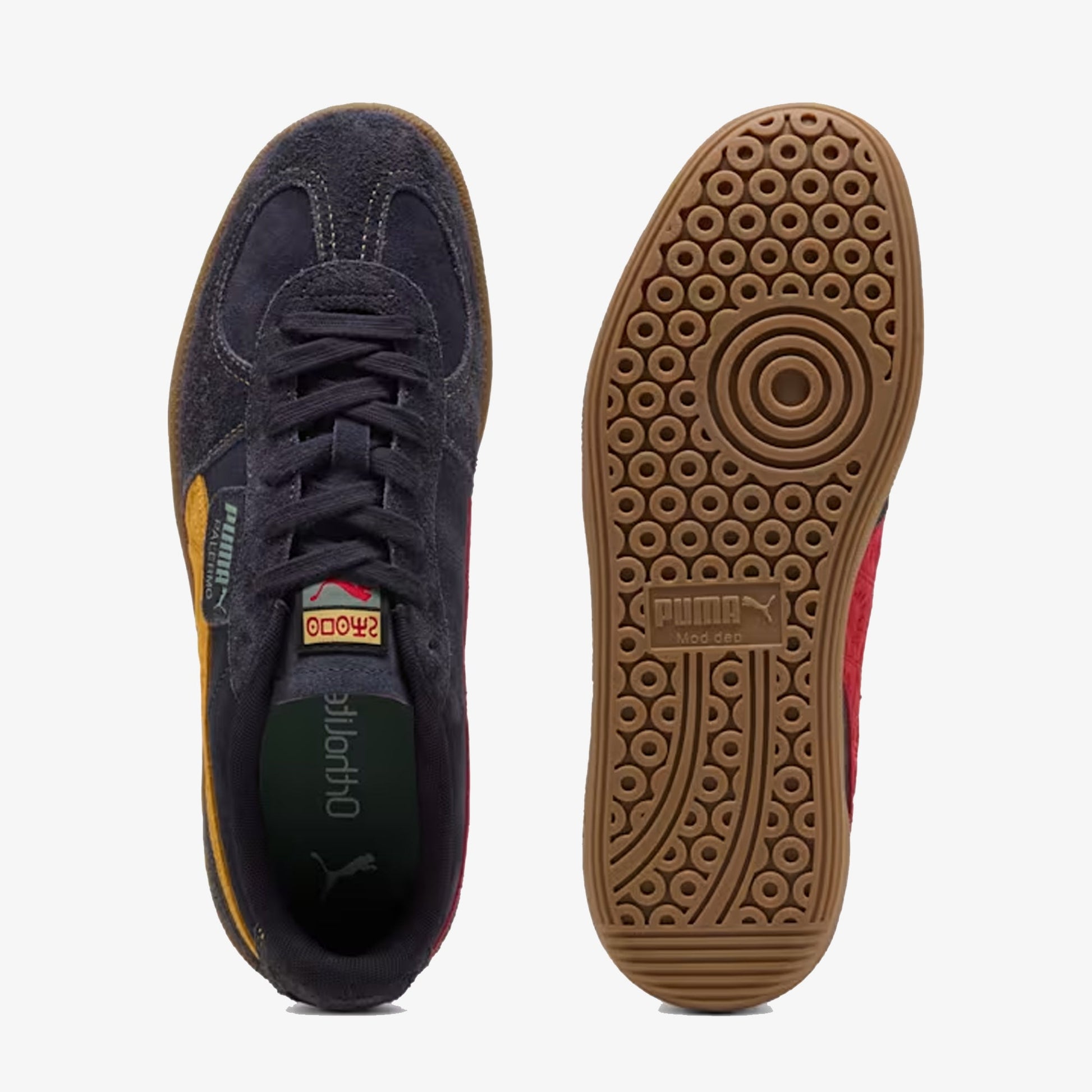 PUMA | ROAD TO UNITY PALERMO LEATHER { NEW NAVY/YELLOW