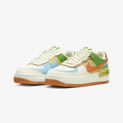 Nike | AIR FORCE 1 SHADOW  { COCONUT MILK/MONARCH-AQUARIUS BLUE