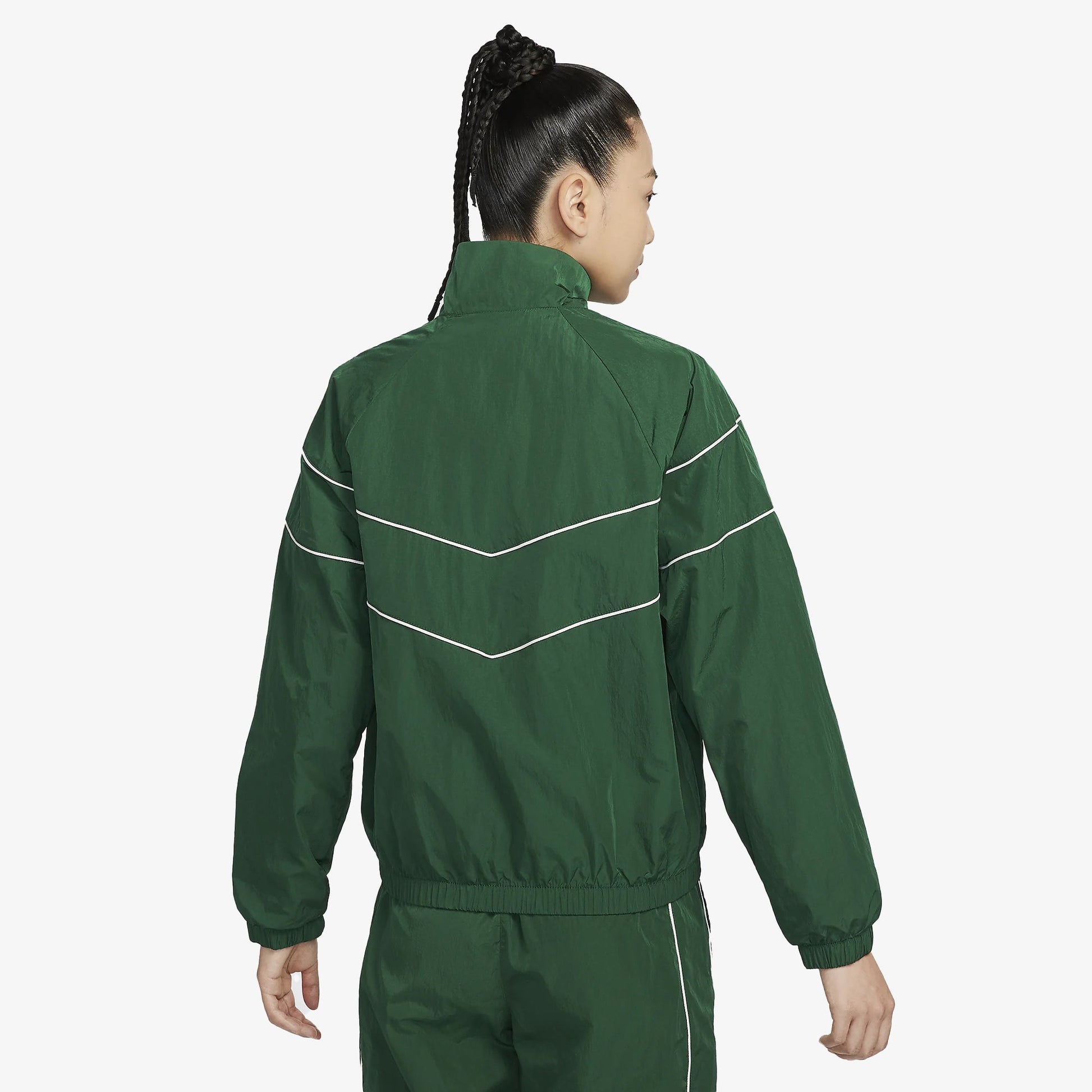 NIKE | WINDRUNNER LOOSE UV WOVEN FULL-ZIP JACKET { GORGE GREEN/SAIL