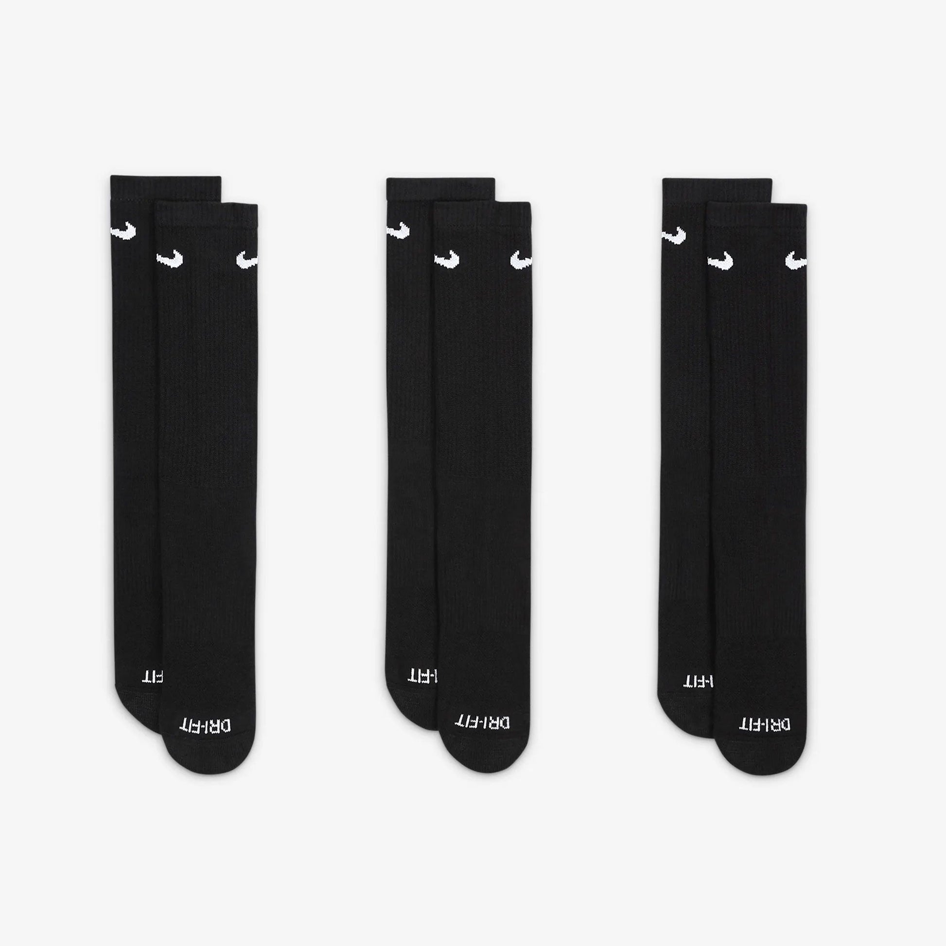 NIKE | EVERYDAY PLUS CUSHIONED { BLACK/WHITE