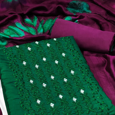 green-floral-embroidered-viscose-dress-material