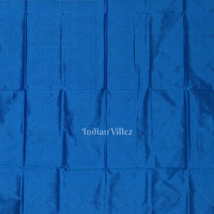 Aqua Blue White Pasapali Sambalpuri Silk Saree