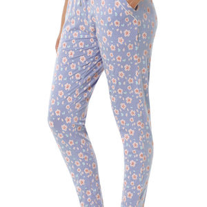 Full Length PJ Bottom - Brunnera Blue Floral Print