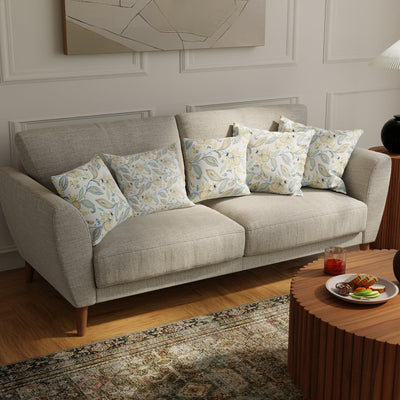 Cotton Cushion Covers, Throw pillow for couch - Iris Blue