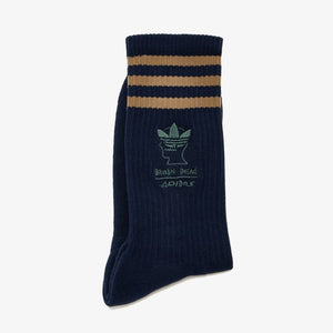 Adidas Originals | BRAIN DEAD SOCKS { NAVY/BROWN