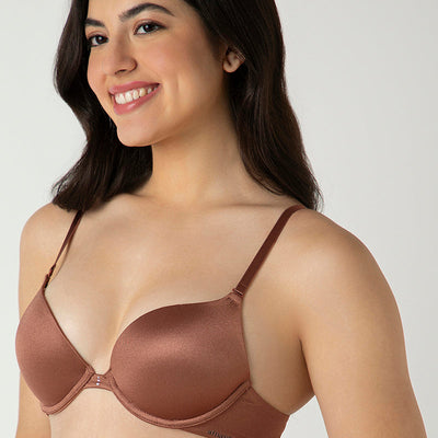 Perfect Lift Padded Wired Demi Bra - Nutmeg