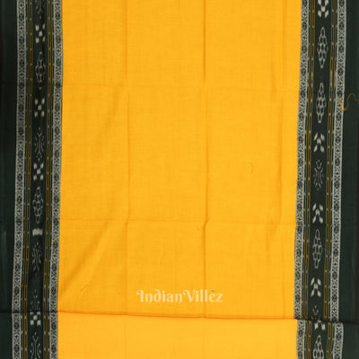 Green Yellow Pasapali Sambalpuri Cotton Dress set with Dupatta