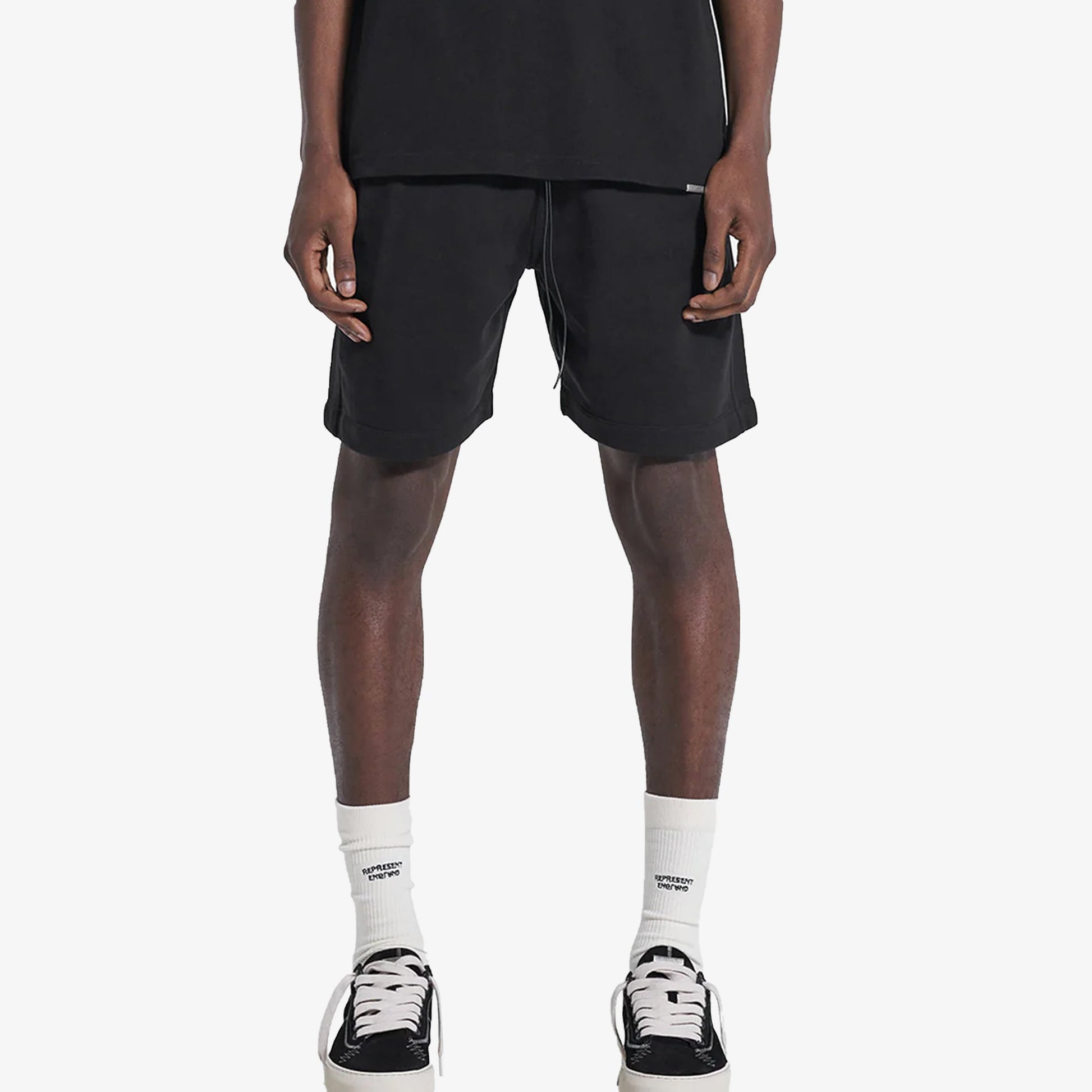 Represent | BLANK SHORTS  { JET BLACK